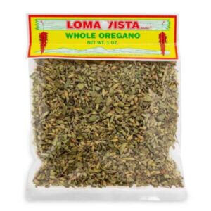 1 oz Loma Vista Dried Whole Oregano Leaves for Aromatic Herbal Notes in Your Dishes.