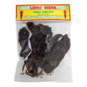 2 oz Loma Vista Whole Dried Ancho Chile Peppers for Creating Authentic Mole Sauces, Chilis, and More.