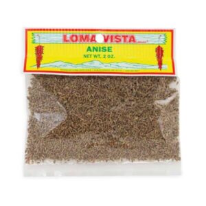 2 oz Loma Vista Whole Anise Seeds for Delicious Licorice Flavor in Baked Goods and Savory Dishes.