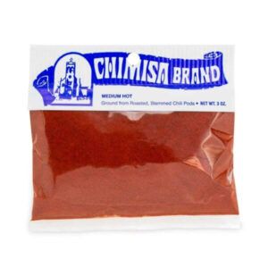 3 oz Chimisa Brand Medium-Hot Red Loma Vista Chile Powder for Authentic New Mexican Cooking.