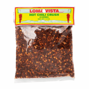 6 oz Loma Vista Crushed Yellow Caribe Pepper Flakes for Adding Exotic Fruity and Smoky Spice to Your Meals.