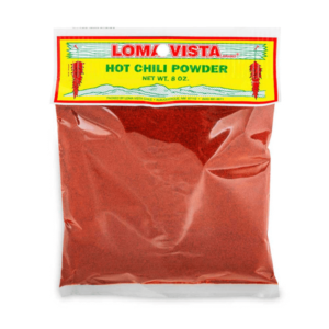 8 oz Hot Red Loma Vista Chile Powder for Powerful Heat and Robust Flavors in Your Southwestern Dishes.