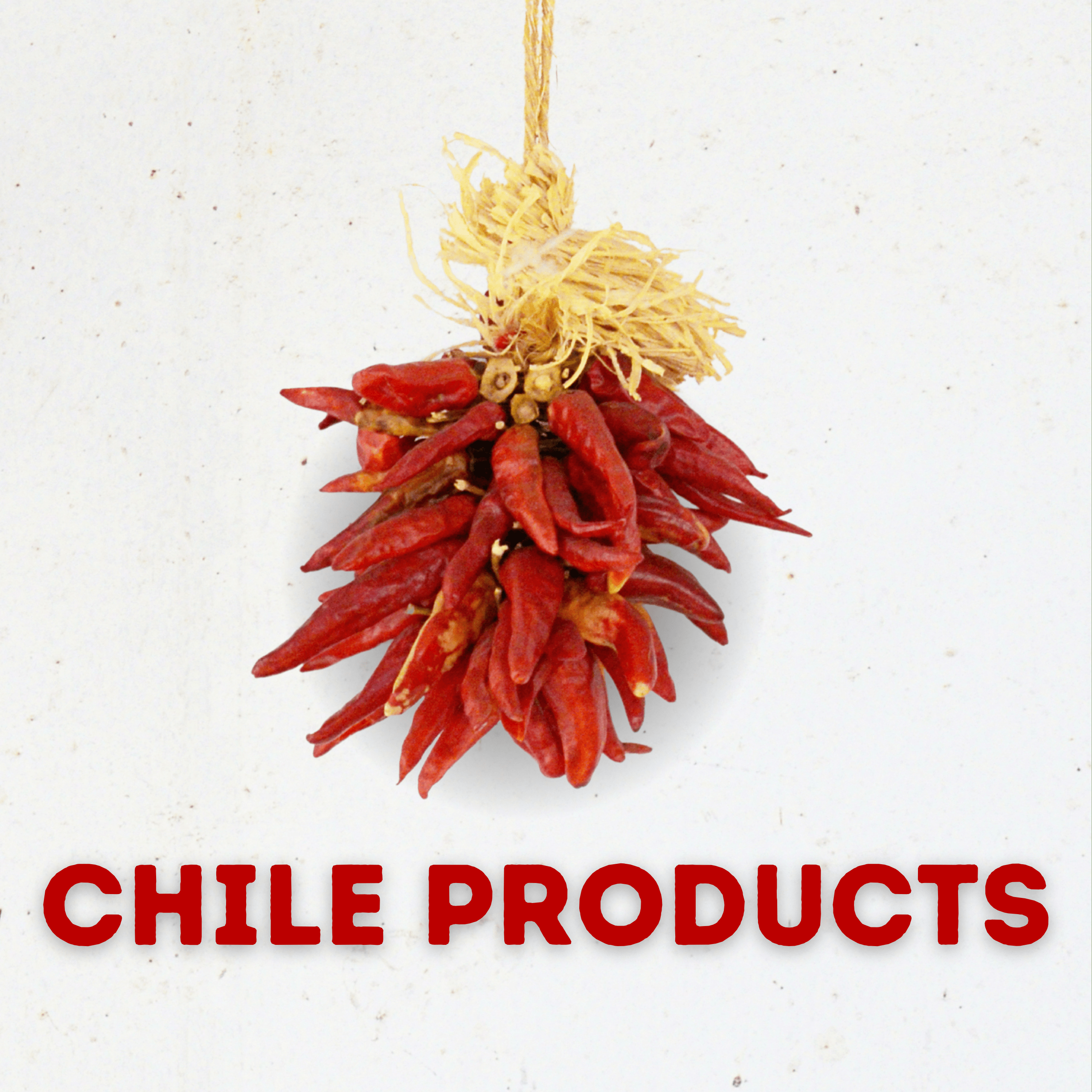 Hanging dried Loma Vista red chile peppers for traditional New Mexican cooking.