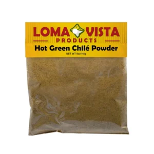 5 oz Hot Green Loma Vista Chile Powder for Traditional Southwestern Cooking.