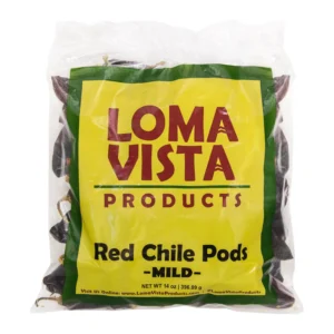 14 oz Mild Red Loma Vista Chile Pods for Authentic Red Chile Sauce with Gentle Heat.